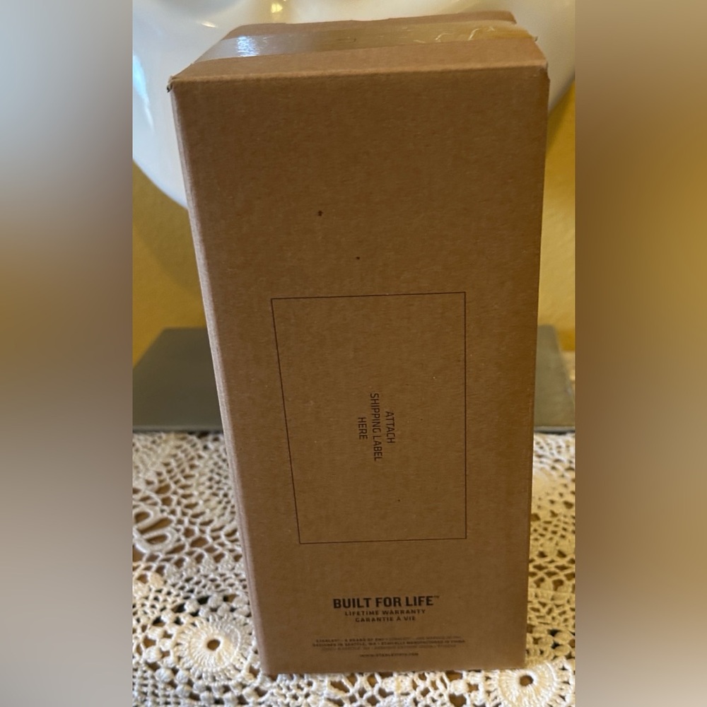 NIB Stanley Pomelo  14oz Tumbler with Handle and Straw Quencher H2.0 FlowState - Picture 2 of 3
